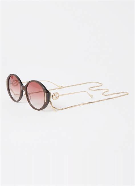 zonnebril gucci dames|gucci sunglasses women round.